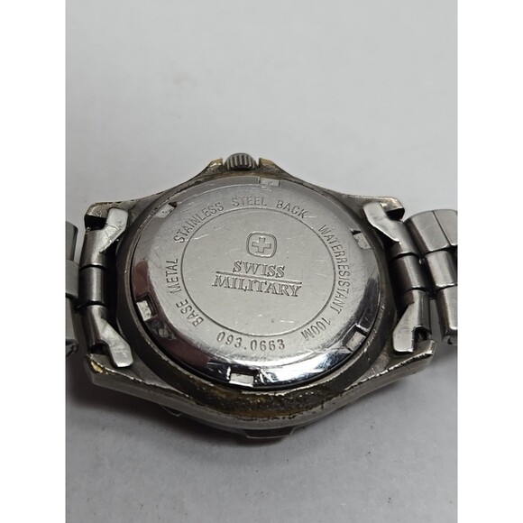 Swiss Military 0930663 100 m Quartz Field Watch White Dial Date New Battery 32mm - Picture 11 of 13